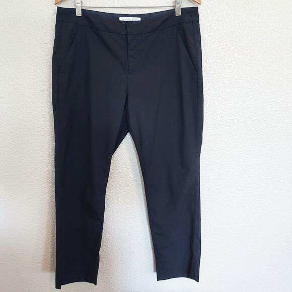 Everlane Navy Wool Blend Ankle Pants Size 12 - Picture 2 of 12